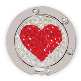 Heart swarovski image for luxe link purse hook