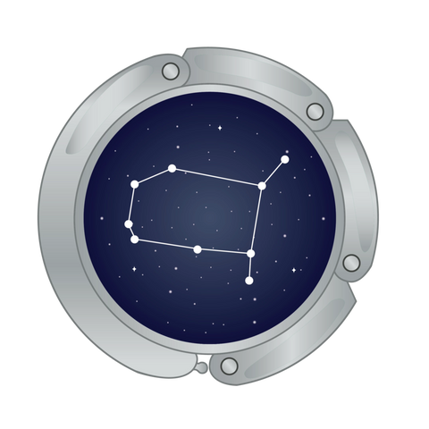Gemini constellation main image for luxe link purse hook