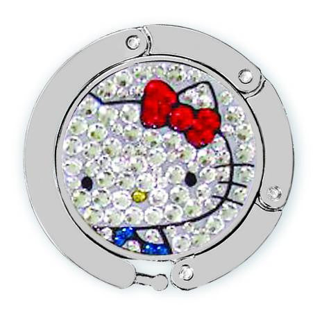 Hello Kitty white swarovski image for luxe link purse hook