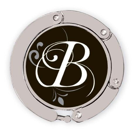 flourished B luxe link purse hook image