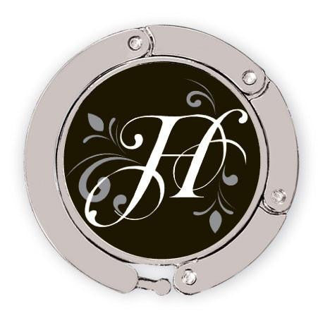 Flourished H initials image for luxe link purse hook
